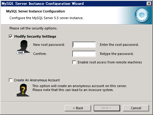 MySQLの初期設定 (設定ウィザードによるMySQL Community Database Server の設定):画像12