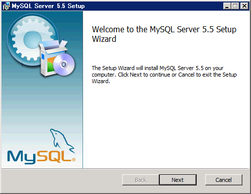 MySQLのインストール (MySQL Community Database Server のインストール):画像1