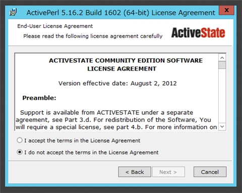Windows Server に Active Perl をインストールする:画像20