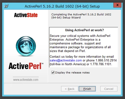 Windows Server に Active Perl をインストールする:画像28