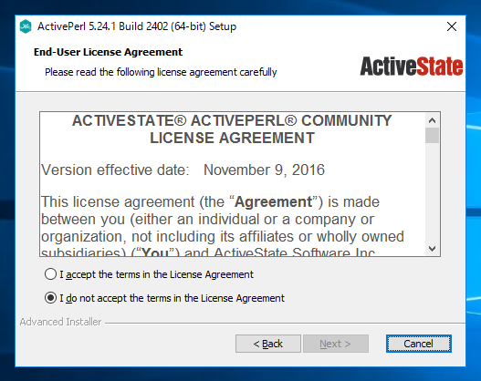 Windows Server に Active Perl をインストールする:画像5