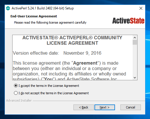Windows Server に Active Perl をインストールする:画像6