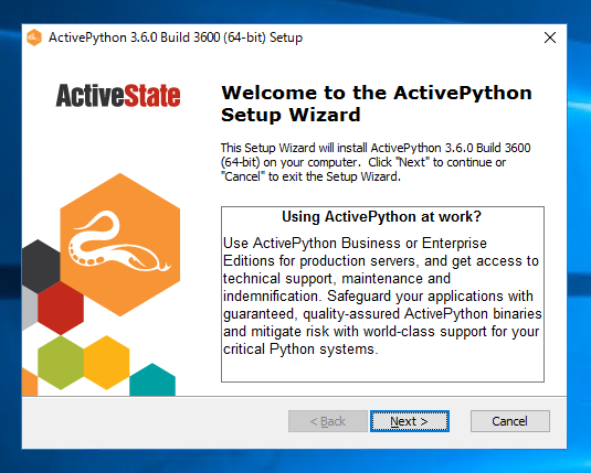 Windows Server に Active Python をインストールする:画像7