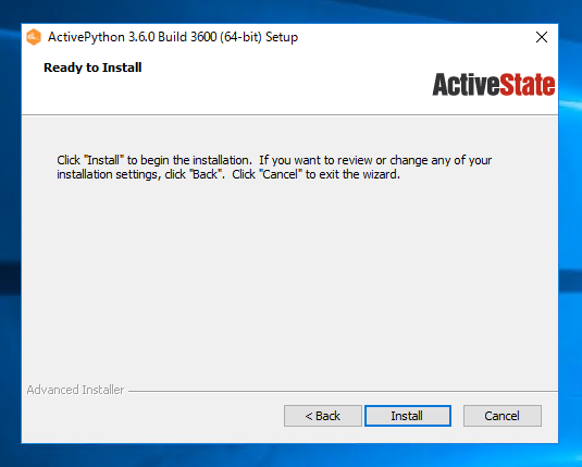 Windows Server に Active Python をインストールする:画像14