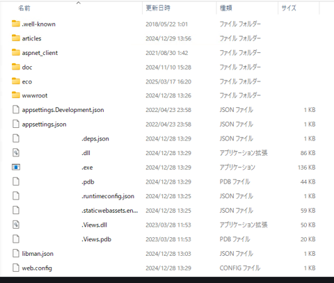 アプリケーションのファイルとサイトの構造が混ざってしまう状態を避けたい - IIS仮想ディレクトリの作成:画像1