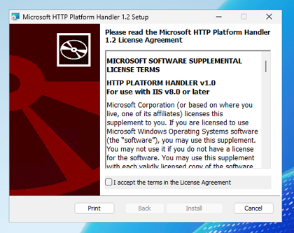 HttpPlatformHandler をインストールする:画像4