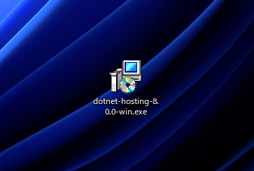 ASP.NET Core 8 Runtime Windows Hosting Bundleをインストールする:画像4