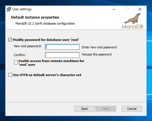 Windows Server にMariaDB Windows版をインストールする:画像12