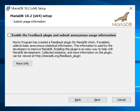 Windows Server にMariaDB Windows版をインストールする:画像15