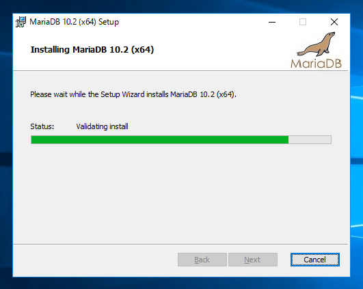 Windows Server にMariaDB Windows版をインストールする:画像18