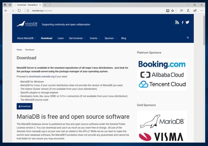 Windows Server にMariaDB Windows版をインストールする:画像2