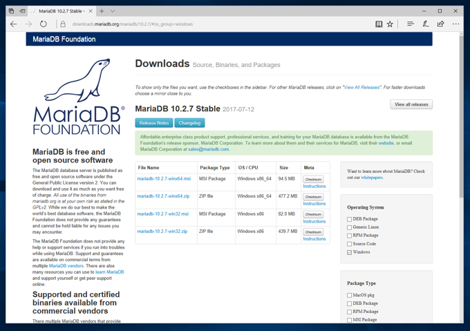 Windows Server にMariaDB Windows版をインストールする:画像5