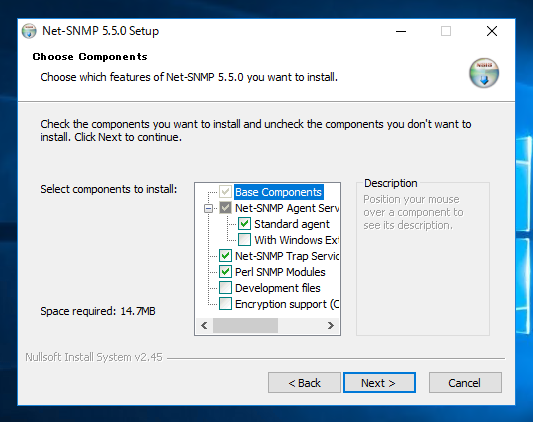 Windows Server に net-snmp をインストールする:画像13