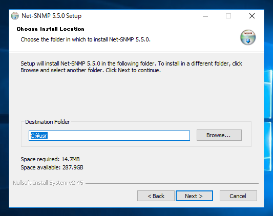Windows Server に net-snmp をインストールする:画像14