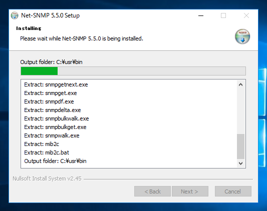 Windows Server に net-snmp をインストールする:画像16