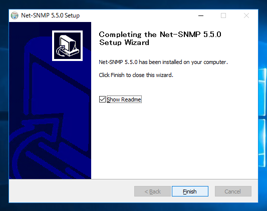 Windows Server に net-snmp をインストールする:画像18