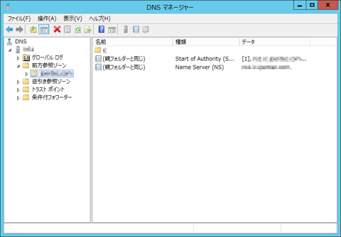 Windows Server でインターネットDNSの正引きプライマリゾーンを作成する (Windows Server 2008 / 2012):画像8