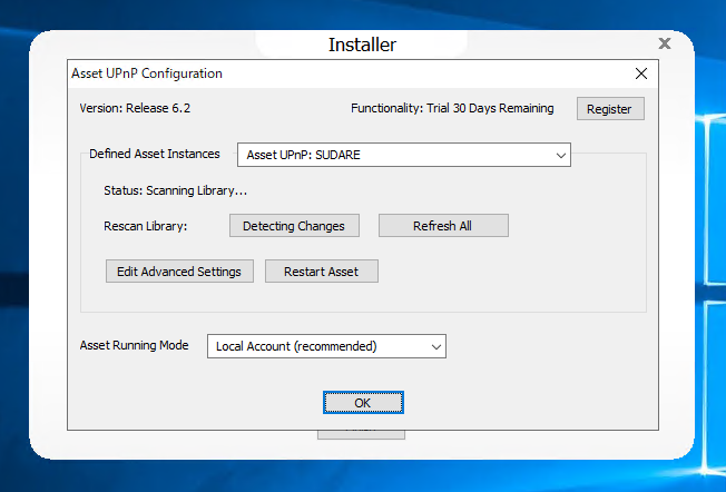 Asset UPnP のインストール:画像11