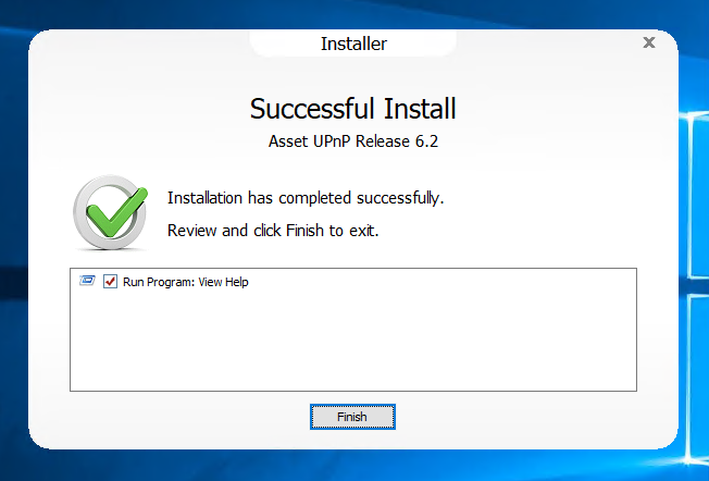 Asset UPnP のインストール:画像13