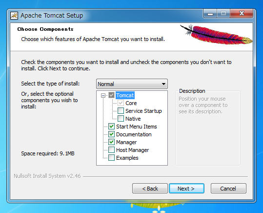 Tomcat7 のインストール:画像5