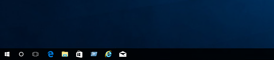 Windows 10 のタスクバーの検索ボックスを非表示にする、表示スタイルを変更する:画像11