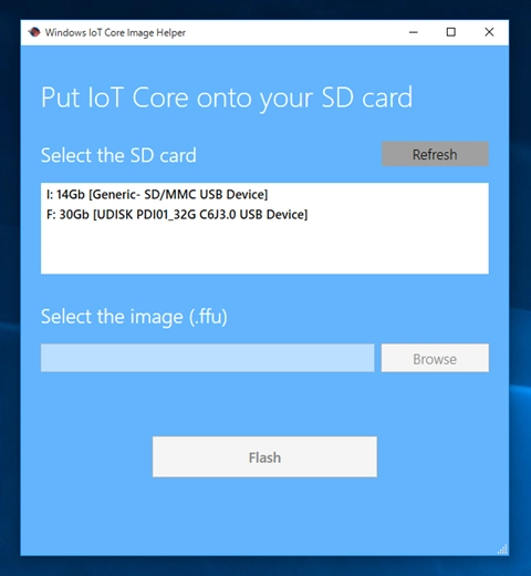 Windows 10 IoT Core for Raspberry Pi 2 のSDカード(Micro SD)メディアを作成する:画像3
