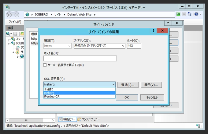 IISでhttpsのサイトを作成する - SSLサイトの構成:画像19