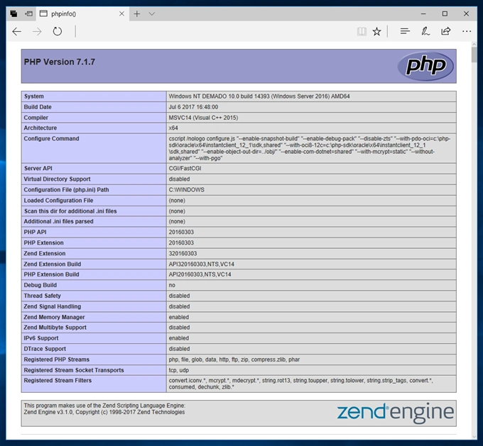 PHPをWindows Server の IIS(Internet Information Services)環境にインストールする:画像19