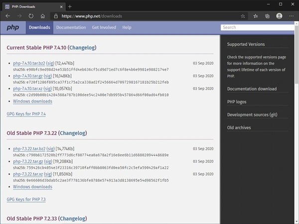 PHPをWindows Server の IIS(Internet Information Services)環境にインストールする:画像2