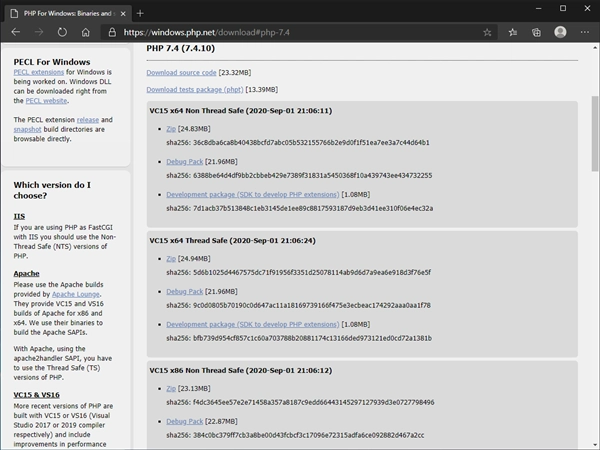 PHPをWindows Server の IIS(Internet Information Services)環境にインストールする:画像3