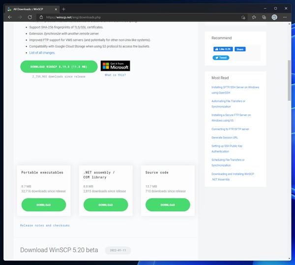 WinSCPのインストール:画像3